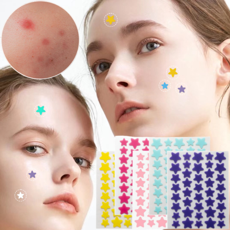 Skincare Qv - 7/10/14Pcs Colorful Star Acne Patch Improve