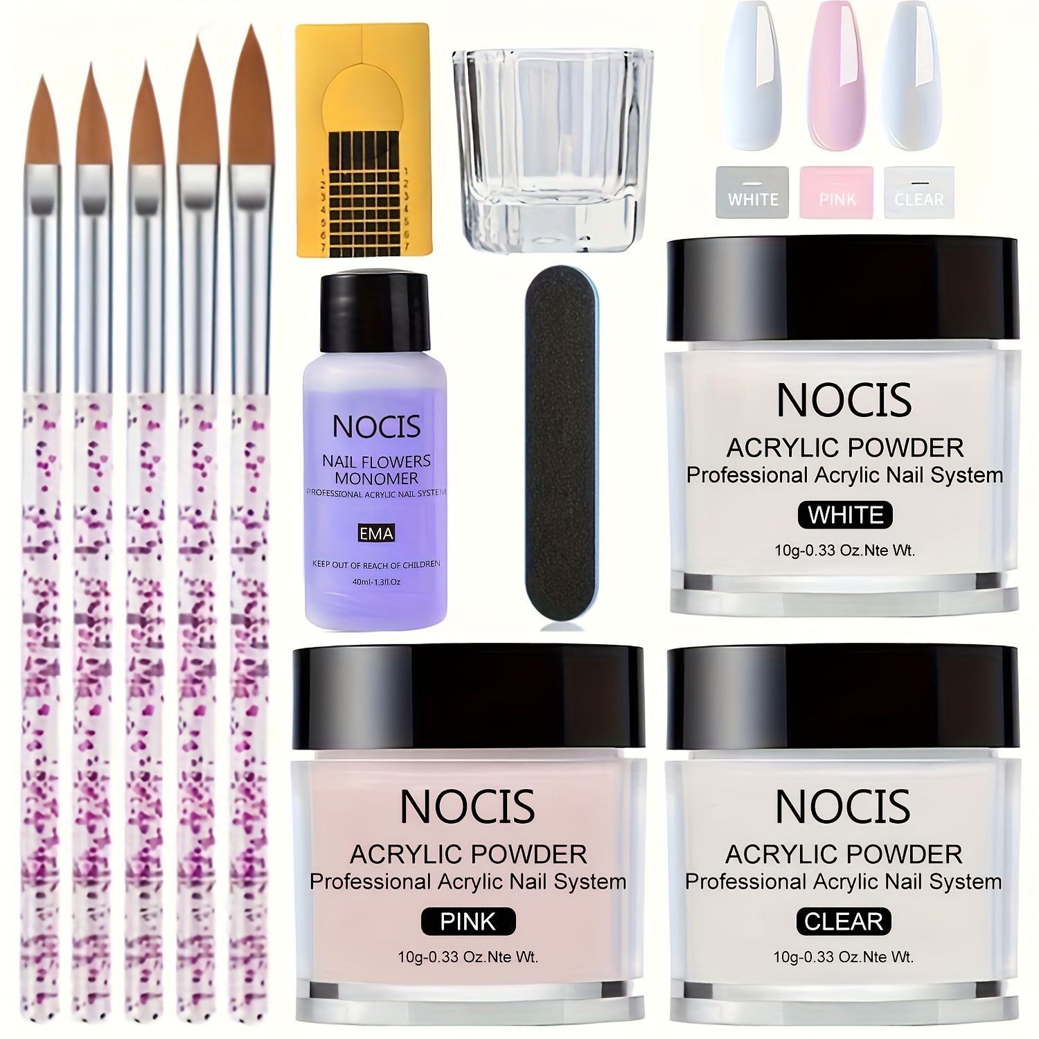 Vitamin C Powder - NOCIS Acrylic Nail Kit-Keratin Acrylic Powder