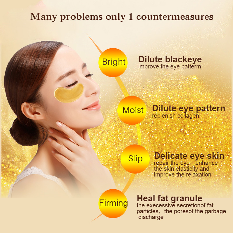 10/20pcs Golden Crystal Collag - Skincare Qv ulasan dan harga