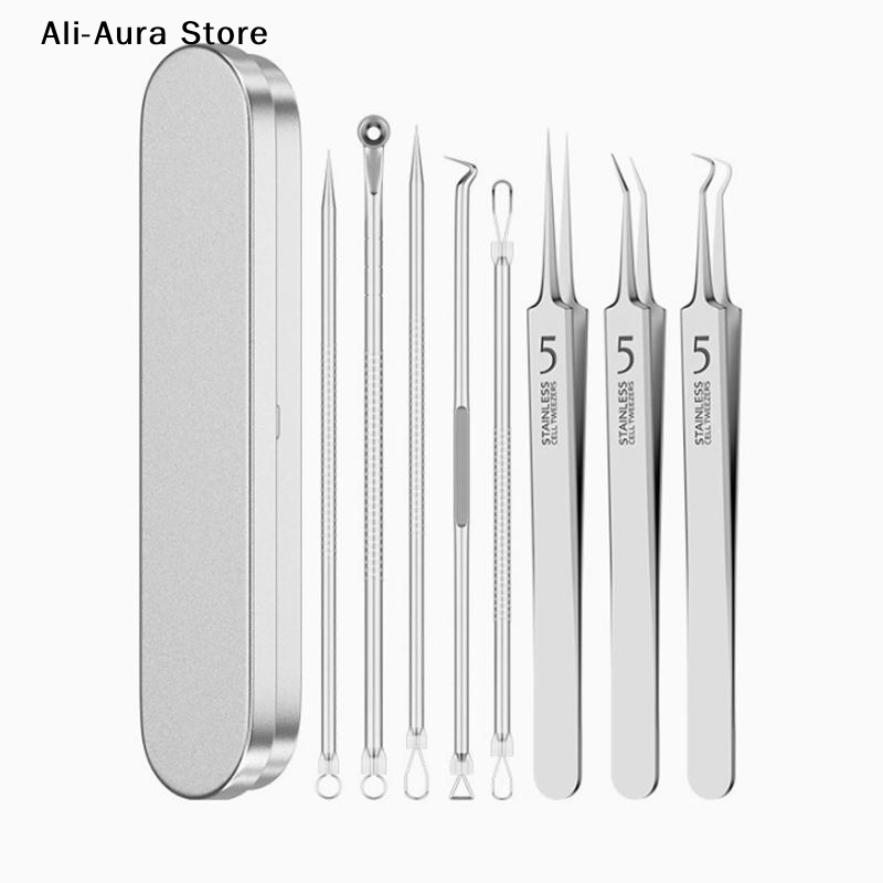 7/8Pcs Blackhead Remover Kit P - Skincare Qv ulasan dan harga