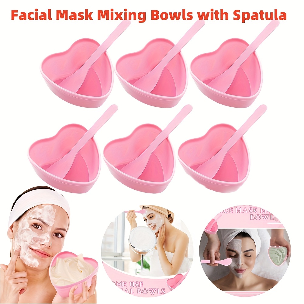 6-piece Pink Heart Shaped Faci - Skincare Qv ulasan dan harga