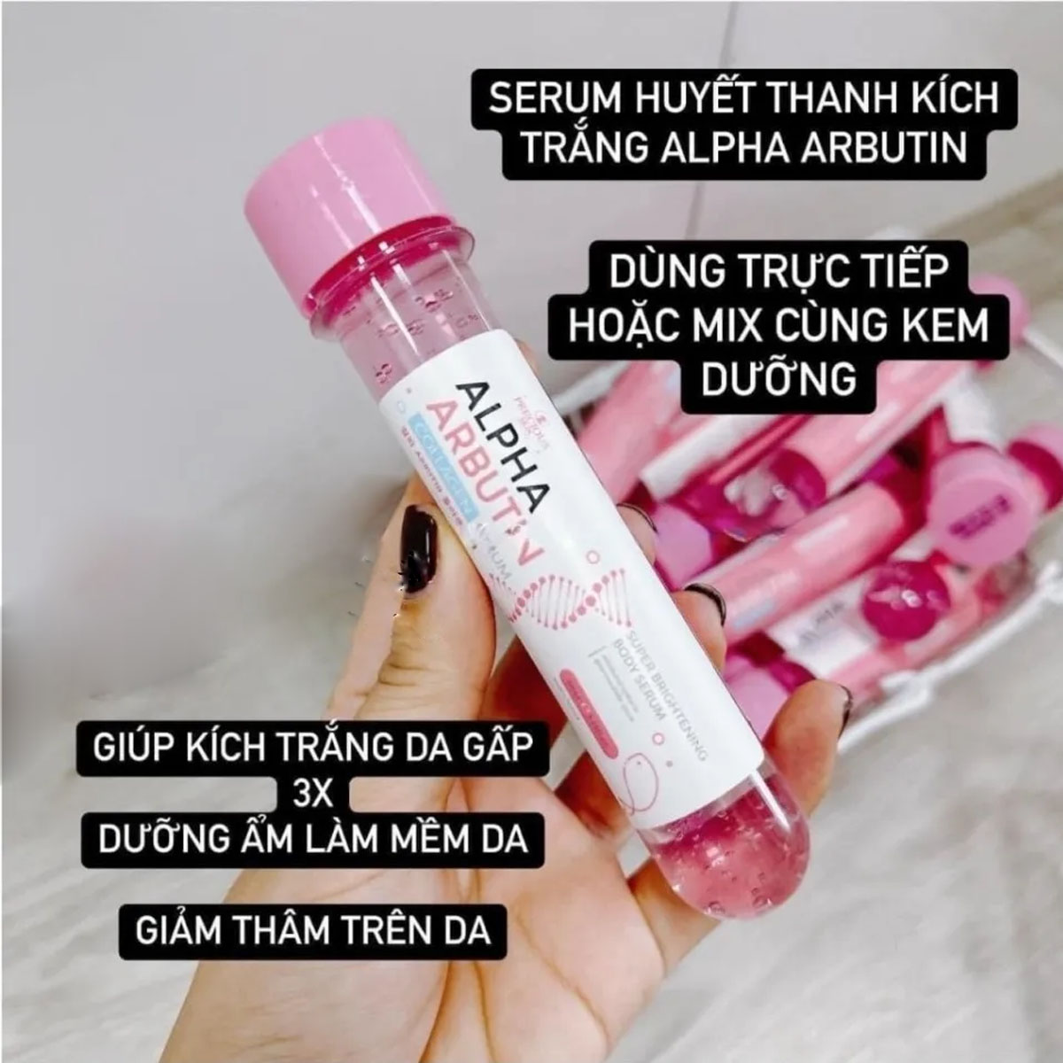 Ống Serum kích trắng da Alpha  - Alpha Arbutin Serum ulasan dan harga