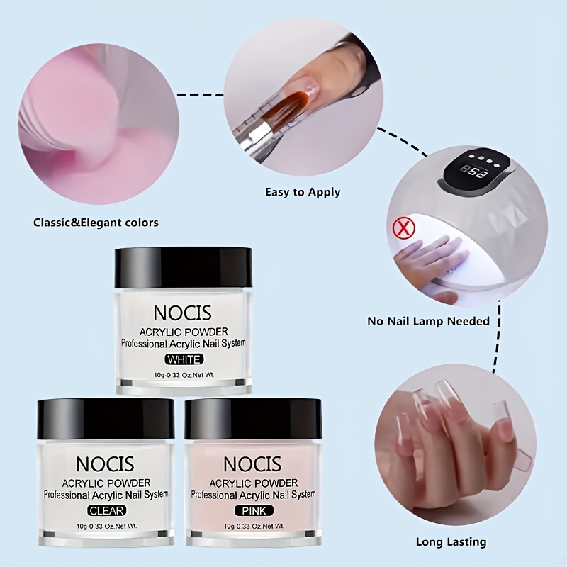 NOCIS Acrylic Nail Kit-Keratin - Vitamin C Powder ulasan dan harga